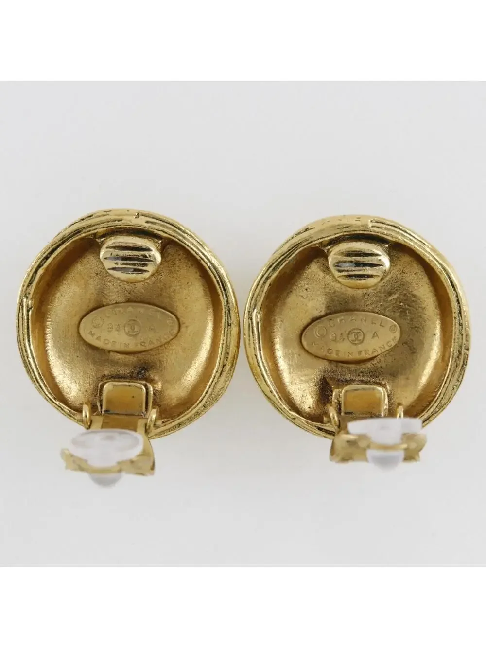 Chanel Cc Logo Clip-On Earrings Metal #228792C91B